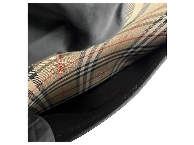 Burberrys Vintage Nova Check Schultertasche Schwarz Beige - Ansicht 10