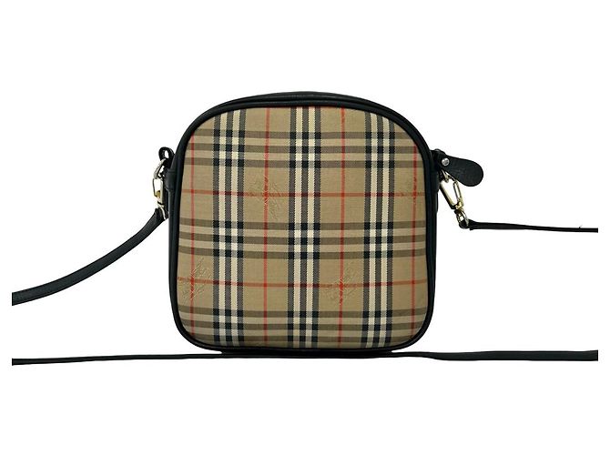 Burberrys Vintage Nova Check Schultertasche Schwarz Beige - Ansicht 3