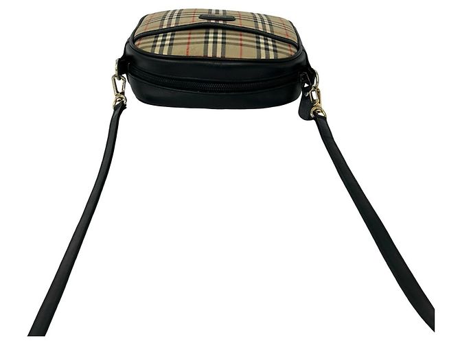 Burberrys Vintage Nova Check Schultertasche Schwarz Beige - Ansicht 4