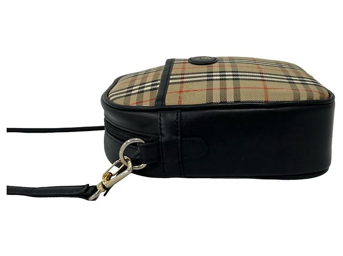 Burberrys Vintage Nova Check Schultertasche Schwarz Beige - Ansicht 5