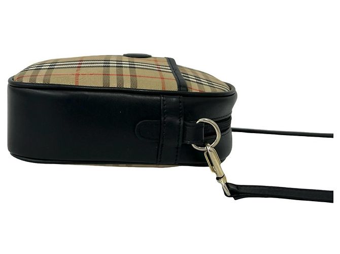 Burberrys Vintage Nova Check Schultertasche Schwarz Beige - Ansicht 6