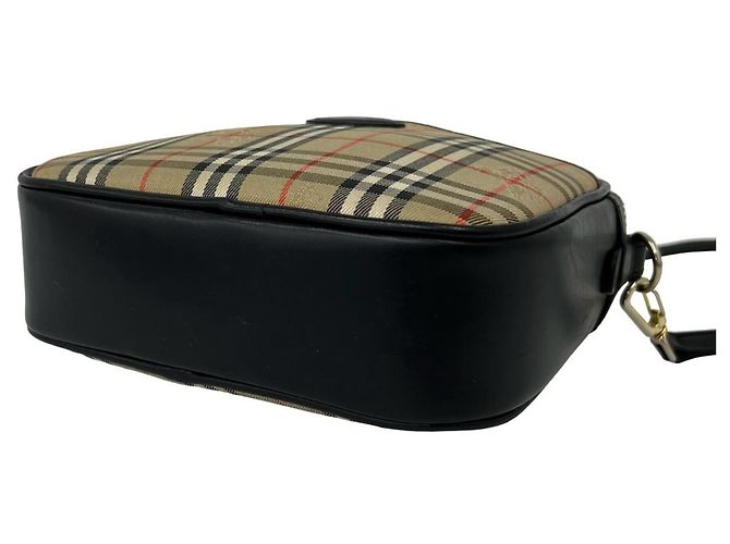 Burberrys Vintage Nova Check Schultertasche Schwarz Beige - Ansicht 8