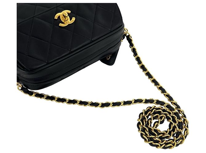 Chanel Vintage Matelassé Coco Schultertasche Schwarz - Ansicht 4