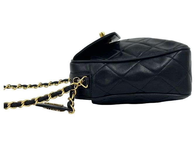 Chanel Vintage Matelassé Coco Schultertasche Schwarz - Ansicht 5