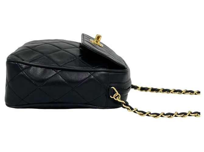 Chanel Vintage Matelassé Coco Schultertasche Schwarz - Ansicht 6