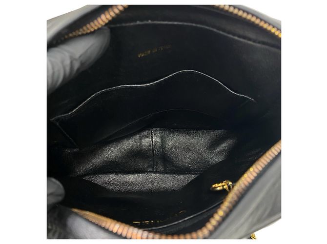Chanel Vintage Matelassé Coco Schultertasche Schwarz - Ansicht 9