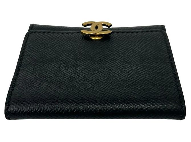 Chanel Vintage Coco Mark Leather Coin Purse - view 3