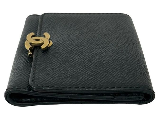 Chanel Vintage Coco Mark Leather Coin Purse - view 4