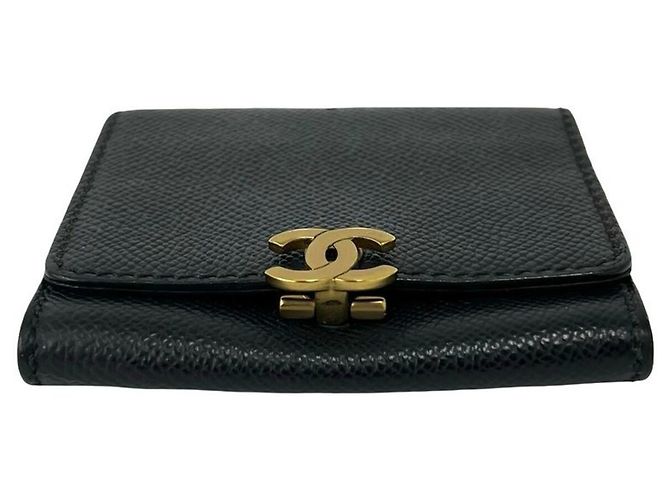 Chanel Vintage Coco Mark Leather Coin Purse - view 6