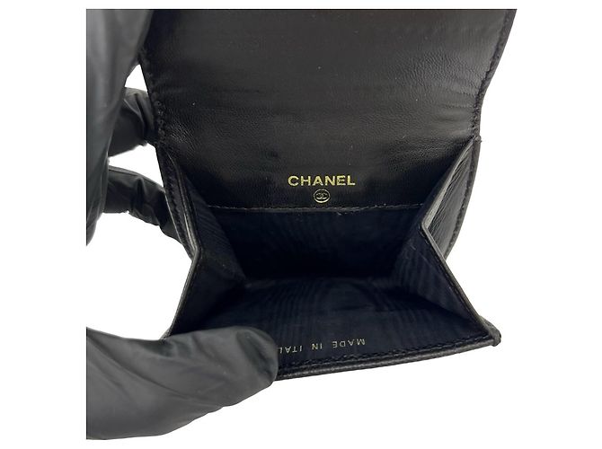 Chanel Vintage Coco Mark Leather Coin Purse - view 7