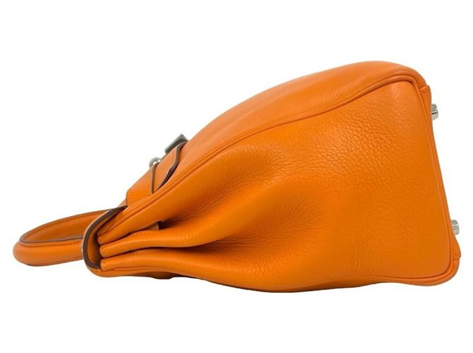 Hermès Borsa Hermes Kelly 35 in pelle Chevre Arancione - vista 5