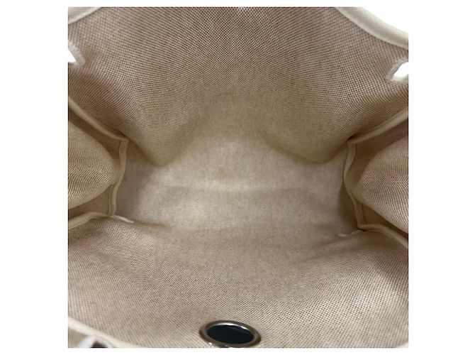 Hermès HERMES Herbag Ad PM Toile H Leder Rucksack Braun Roh - Ansicht 10