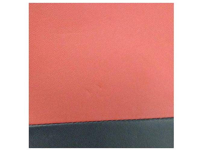Céline Bolso de hombro de piel con cadena Celine Frame Evening Roja Azul marino - vista 16