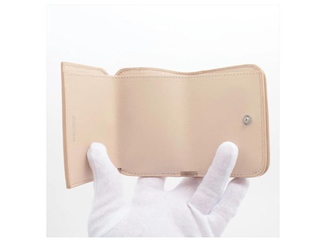 Cartera Balenciaga Everyday Cash Mini Wallet Beige - vista 5
