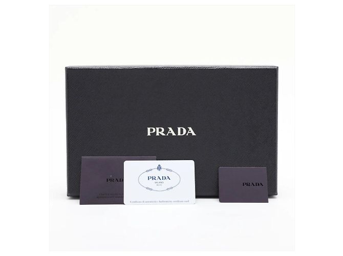 Bolsa de Ombro com Corrente em Couro Saffiano Prada Azul marinho - vista 12