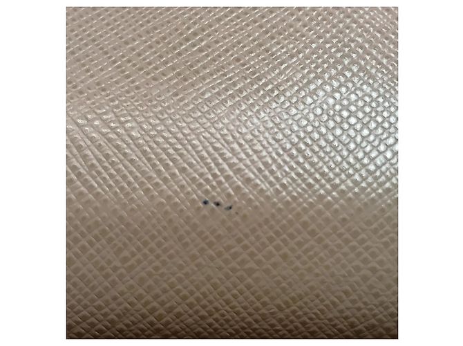 Prada Saffiano Leather Bi-fold Wallet Beige - view 8