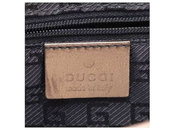 Borsa a tracolla in pelle con catena e ciondolo Tiger Head Gucci D'oro - vista 8