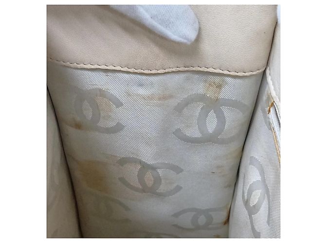 Borsa Tote/Borsa a Tracolla Chanel Camellia in pelle Beige - vista 11
