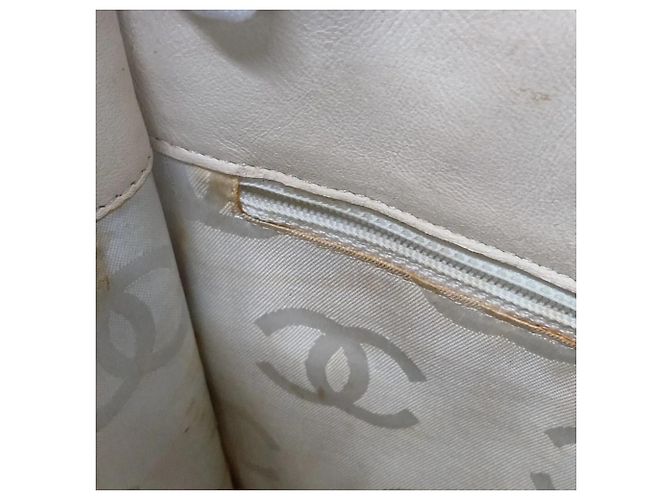 Borsa Tote/Borsa a Tracolla Chanel Camellia in pelle Beige - vista 12