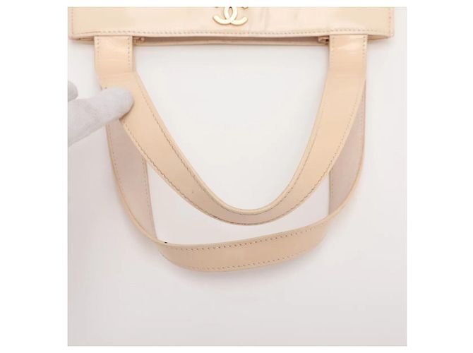Borsa Tote/Borsa a Tracolla Chanel Camellia in pelle Beige - vista 5