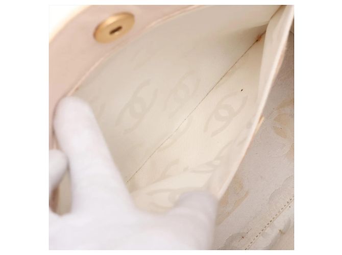 Borsa Tote/Borsa a Tracolla Chanel Camellia in pelle Beige - vista 8