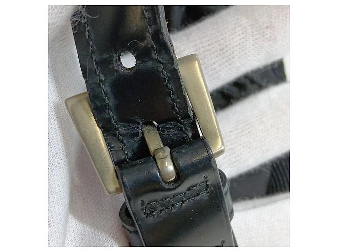 Borsa a tracolla Prada in nylon Tessuto con logo triangolare in pelle Nero - vista 13