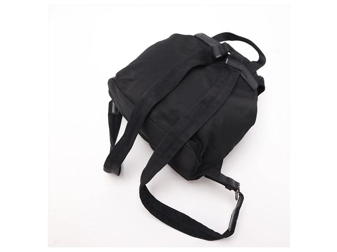 Borsa a tracolla Prada in nylon Tessuto con logo triangolare in pelle Nero - vista 5