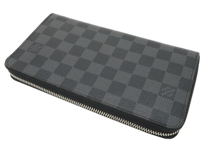 Zippy Louis Vuitton Damier Graphite Long Wallet Black - view 4
