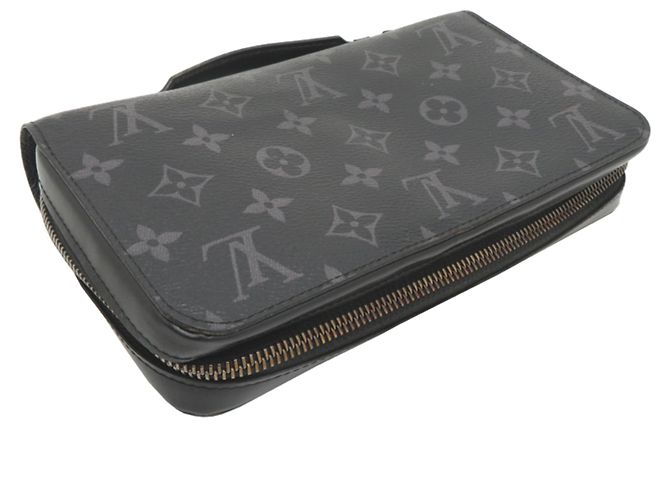 Borsa a mano Louis Vuitton Zippy XL da uomo Nero - vista 3