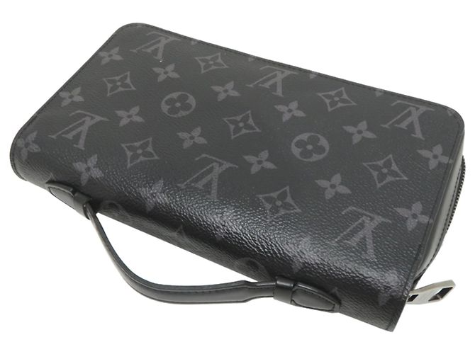 Borsa a mano Louis Vuitton Zippy XL da uomo Nero - vista 4