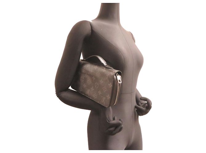 Borsa a mano Louis Vuitton Zippy XL da uomo Nero - vista 9