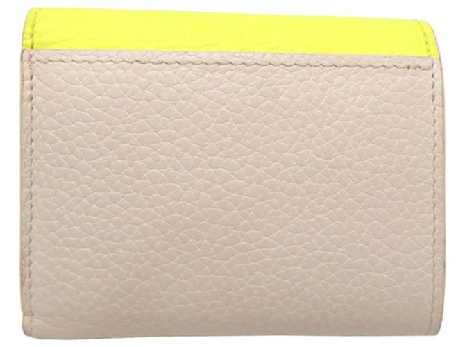Louis Vuitton Portefeuille Capucines XS Tri-fold Wallet Beige Giallo - vista 2