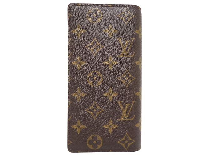 Louis Vuitton Portefeuille Brazza Portafoglio Lungo da Uomo Marrone - vista 2