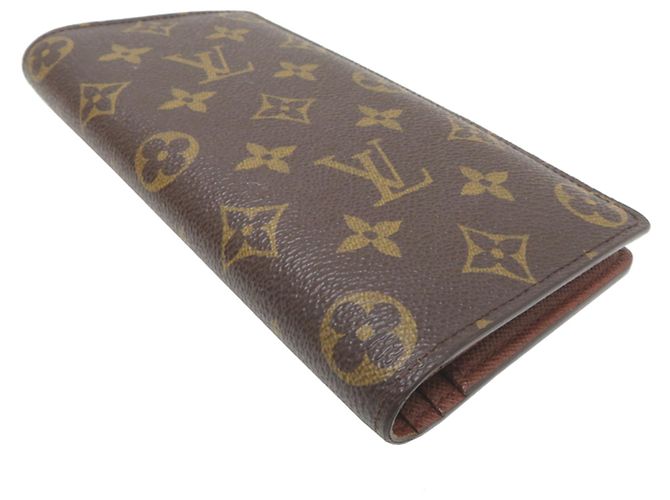 Louis Vuitton Portefeuille Brazza Portafoglio Lungo da Uomo Marrone - vista 3