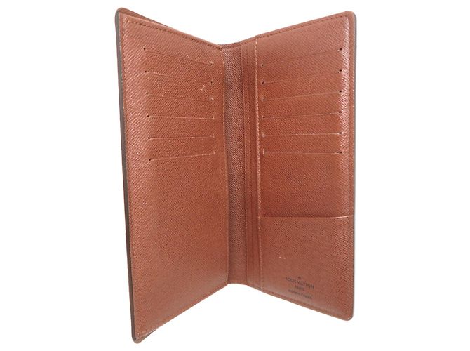 Louis Vuitton Portefeuille Brazza Portafoglio Lungo da Uomo Marrone - vista 5