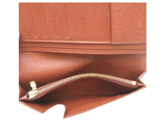 Louis Vuitton Portefeuille Brazza Portafoglio Lungo da Uomo Marrone - vista 6