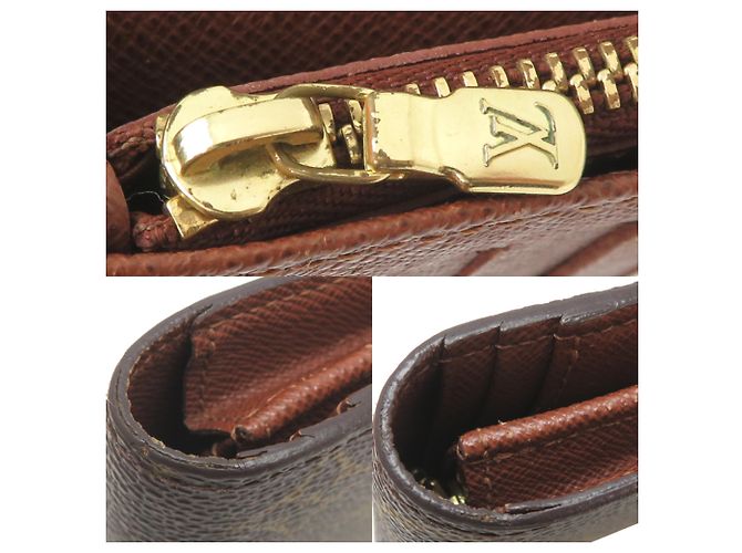 Louis Vuitton Portefeuille Brazza Portafoglio Lungo da Uomo Marrone - vista 9