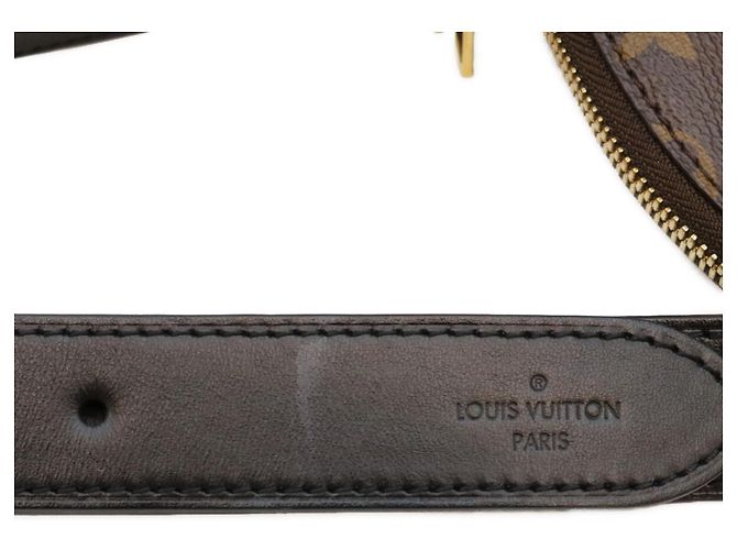 Borsa a tracolla Louis Vuitton Monogram Noir Odeon NM PM Marrone - vista 10