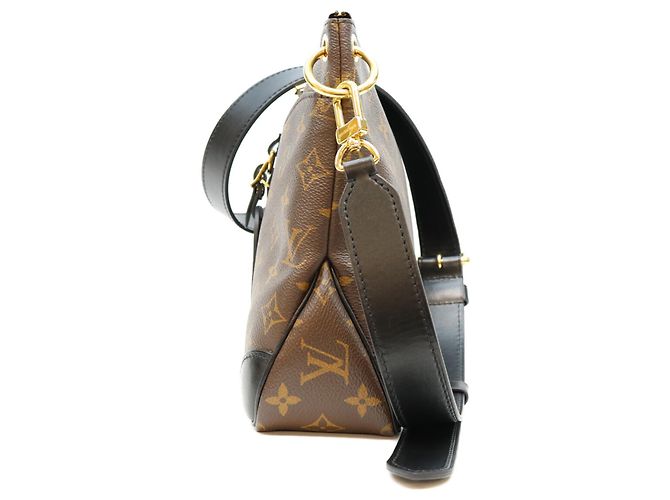 Borsa a tracolla Louis Vuitton Monogram Noir Odeon NM PM Marrone - vista 2