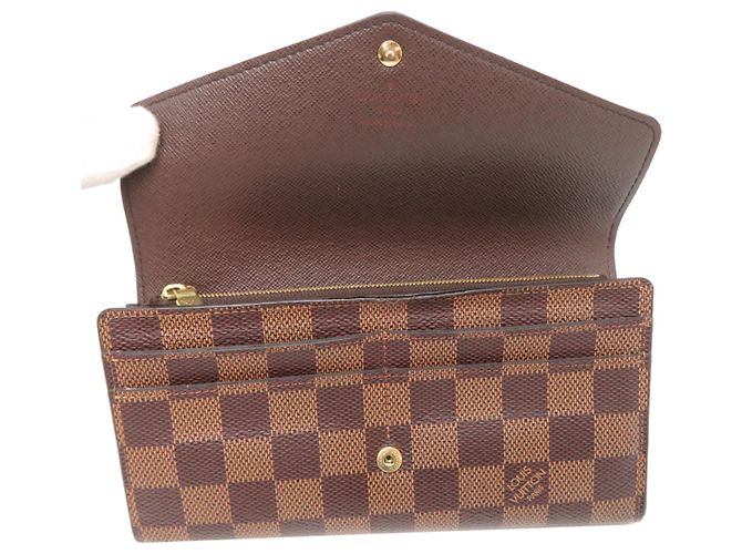 Louis Vuitton Portefeuille Sarah Long Wallet Braun Damier ebene - Ansicht 5