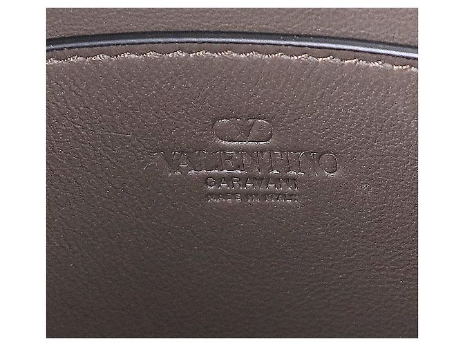 Borsa a tracolla Valentino in pelle di agnello nera Nero - vista 12