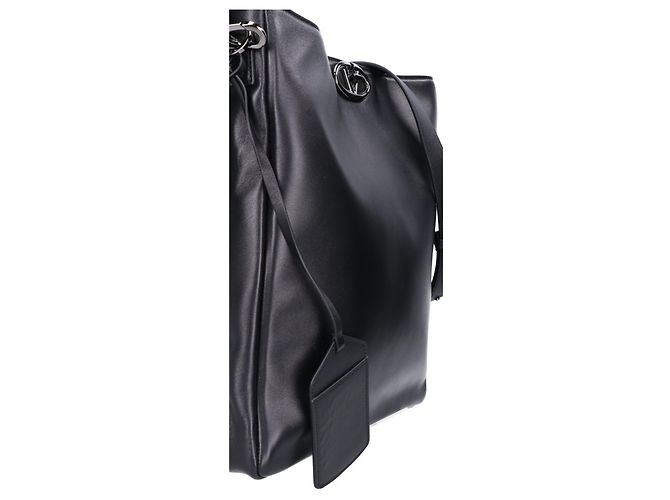 Borsa a tracolla Valentino in pelle di agnello nera Nero - vista 5