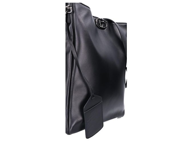 Borsa a tracolla Valentino in pelle di agnello nera Nero - vista 6