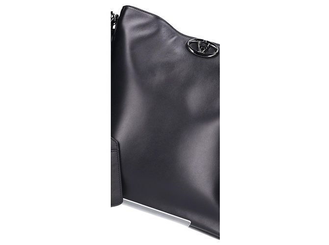 Borsa a tracolla Valentino in pelle di agnello nera Nero - vista 7