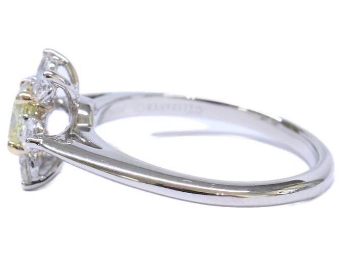 Autre Marque Tiffany & Co. Ehering aus Platin und Diamanten - Ansicht 2