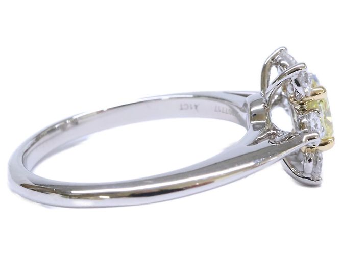 Autre Marque Tiffany & Co. Ehering aus Platin und Diamanten - Ansicht 4