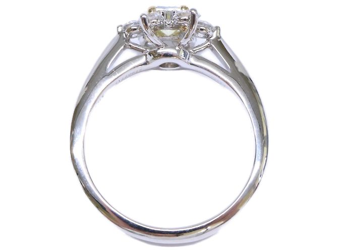 Autre Marque Tiffany & Co. Ehering aus Platin und Diamanten - Ansicht 5