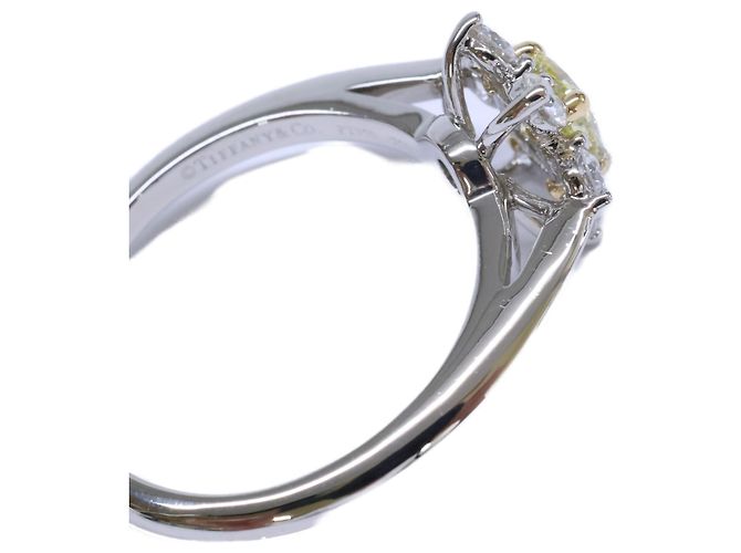 Autre Marque Tiffany & Co. Ehering aus Platin und Diamanten - Ansicht 8