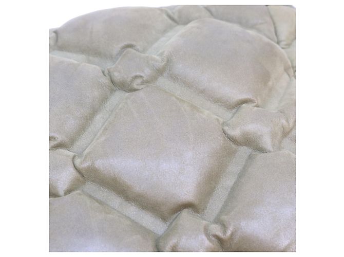 Bolsa de ombro Chanel A93602 em couro de bezerro acolchoado bubble cáqui Caqui - vista 11