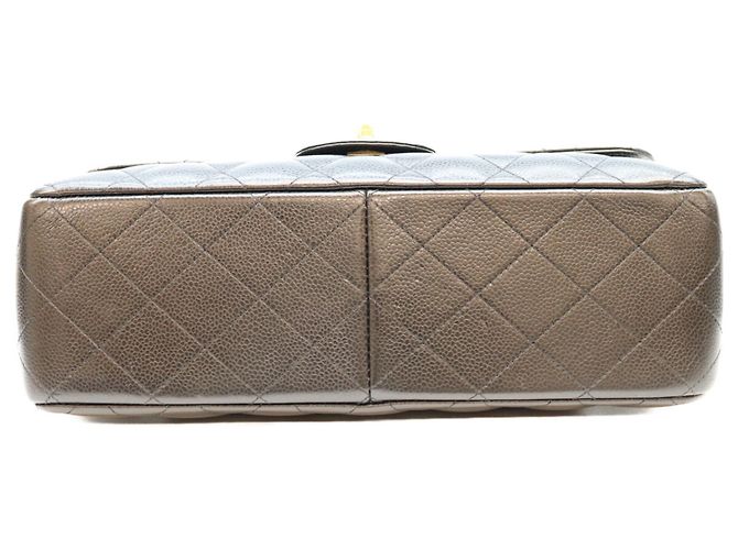 Borsa a tracolla Chanel Double Flap in pelle caviar nera Nero - vista 5